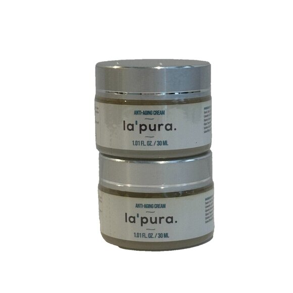 2 Jars - La'Pura Anti-Aging Face Cream - Lift & Firm - NEW & SEALED - Wrinkle ++ - Picture 2 of 7